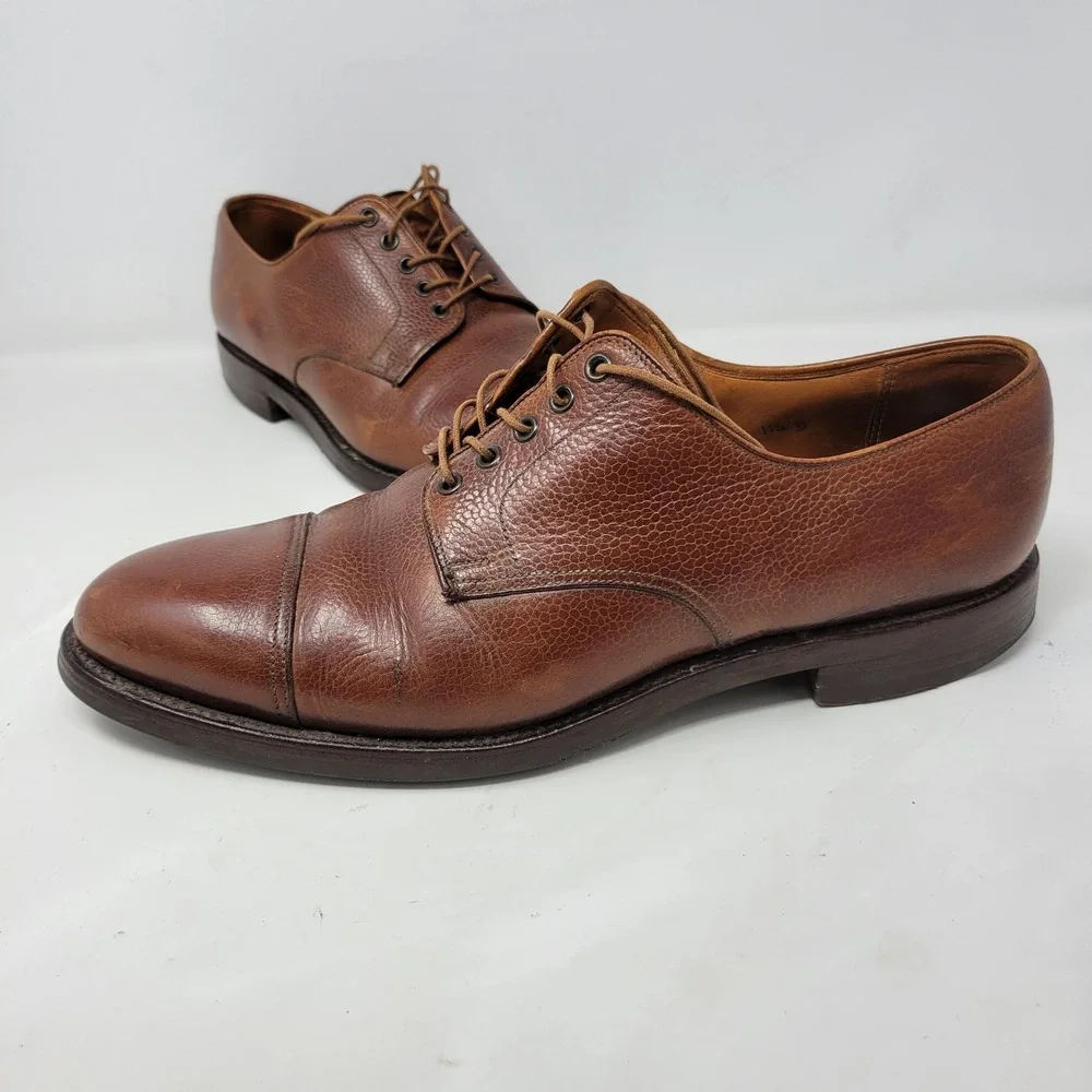 Polo Ralph Lauren Crockett Jones Leather Cap Toe Derby Shoes 11.5 D Made England